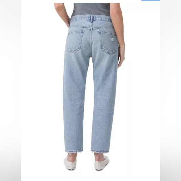 Agolde Parker Relaxed High Rise Straight Jeans in Swapmeet 30 - Picture 2 of 14